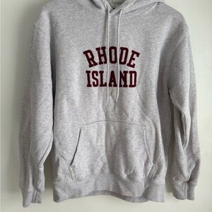 Brandy Melville Light Gray Rhode Island Hoodie